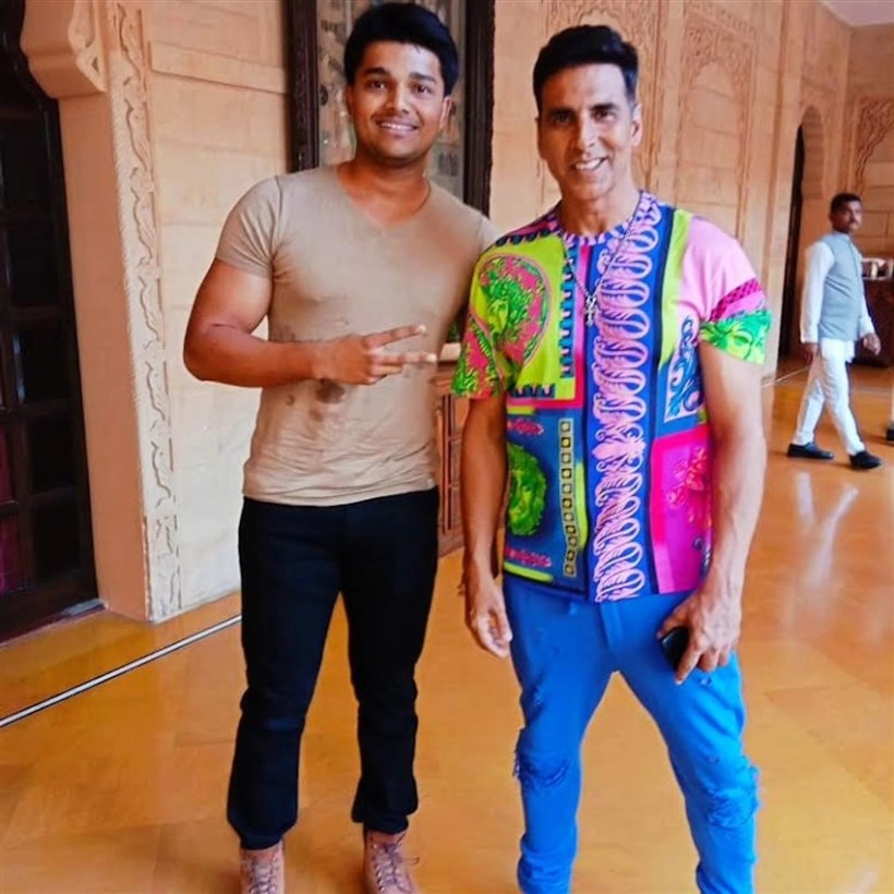 Rahul Sharma with Akshay Kumar